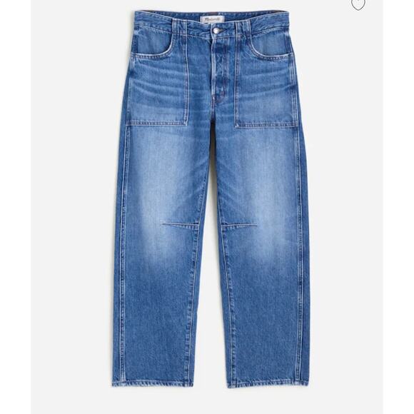 NWT Madewell The Petite Darted Barrel-Leg Jean Size 32 Retail $148 - Picture 5 of 8